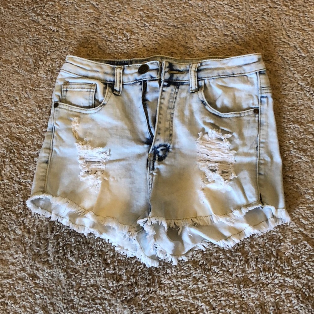 High wasted jean shorts M